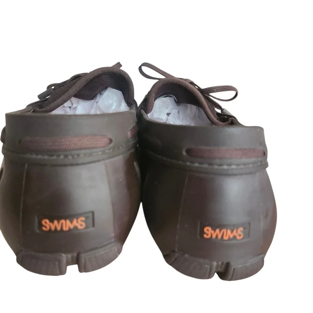 Swims Braided Lace Loafer Mens 9 Brown Water Resistant Mesh Slip On Boat Shoes